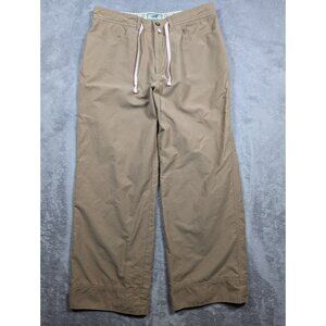 Horny Toad Pants Womens Size 10 Khakis Wide Straight Leg Ankle Cropped Casual